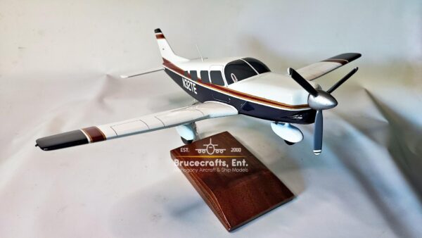 Model of Piper Saratoga II Aircraft with detailed craftsmanship.